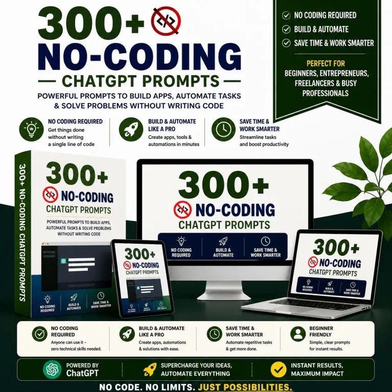 300+ No-Coding ChatGPT Prompts