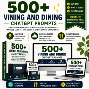 500 Vining and dining chatgpt prompts