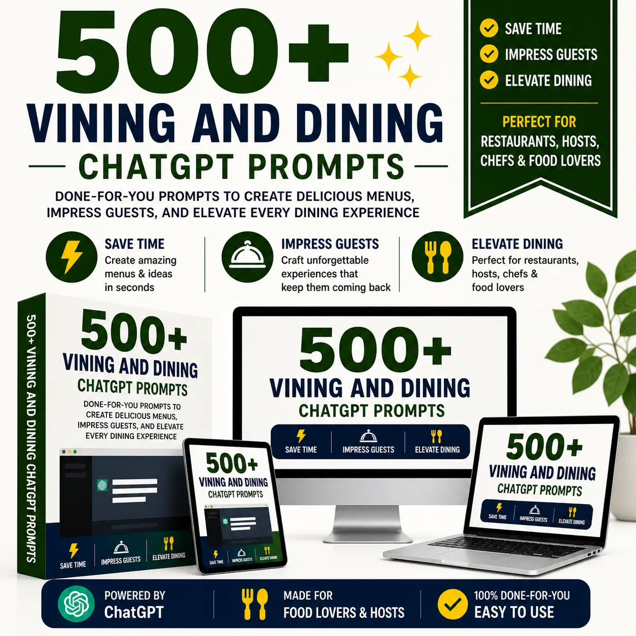 500 Vining and dining chatgpt prompts