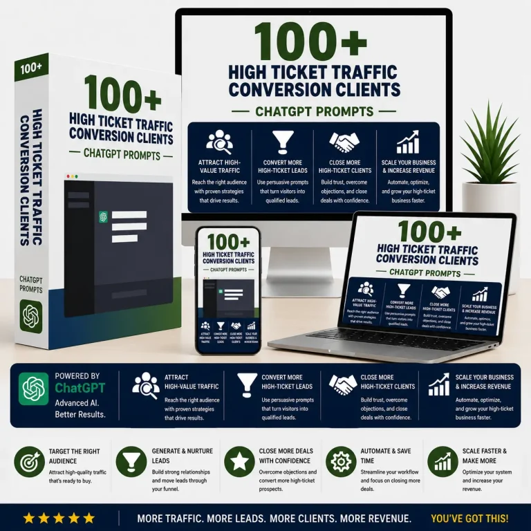 Best-100-High-Ticket-Traffic-Conversion-Clients-ChatGPT-Prompts