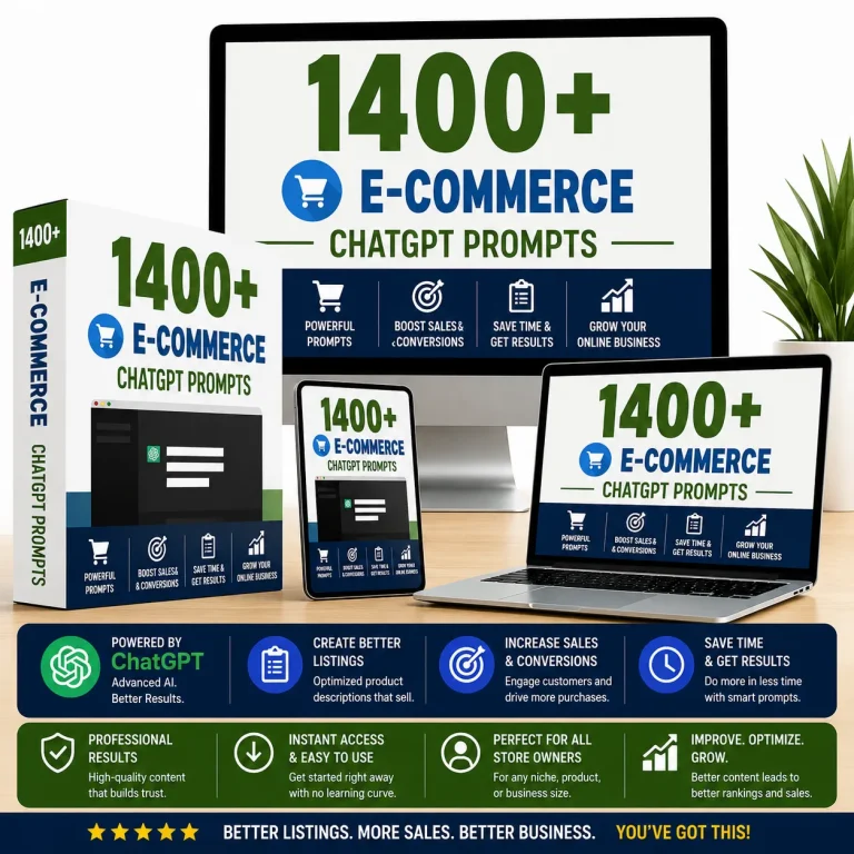 Best-1400-E-commerce-ChatGPT-Prompts