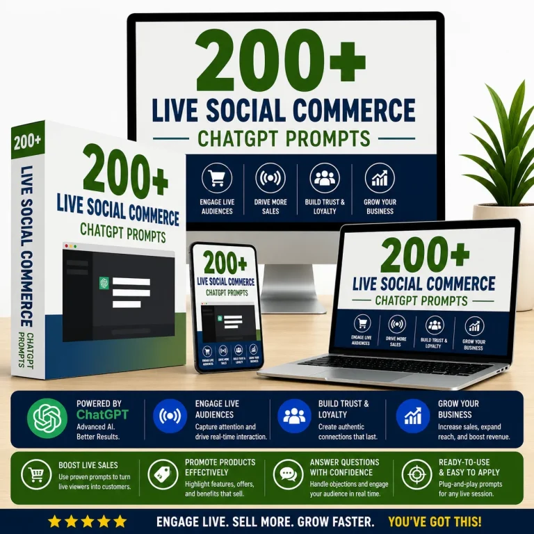 Best-200-Live-Social-Commerce-ChatGPT-Prompts