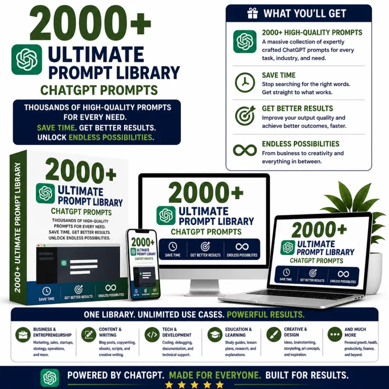 Best-2000-Ultimate-Prompt-Library-ChatGPT-Prompts