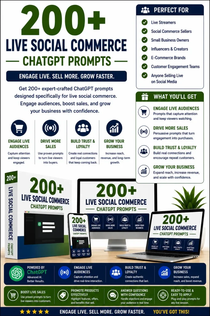 Best-Live-Social-Commerce-ChatGPT-Prompts