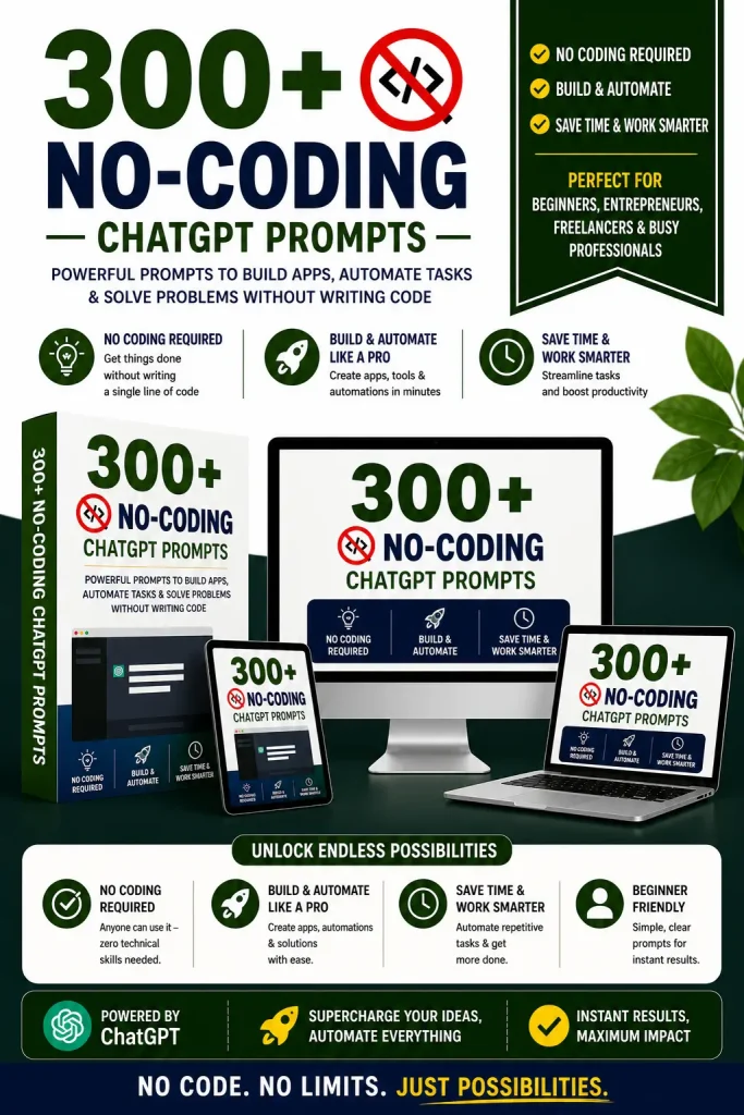 Best-No-Coding ChatGPT Prompts