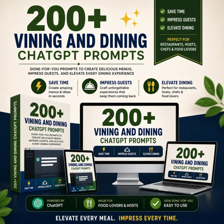 Best Vining and Dining ChatGPT Prompts