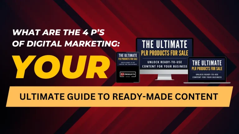 Guide explaining the 4 P’s of digital marketing, covering Product, Price, Place, and Promotion