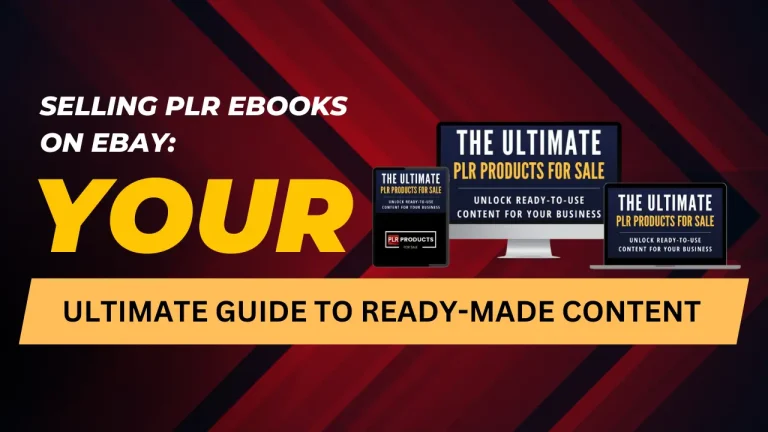 Guide on selling PLR eBooks on eBay with customization tips for increased sales