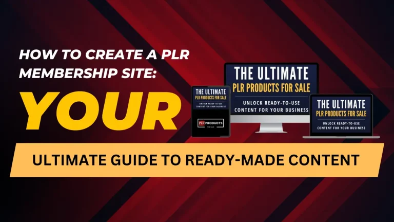 Guide to building a profitable PLR membership site