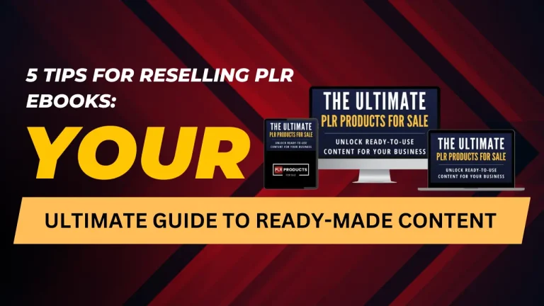 Guide to reselling PLR eBooks for profit