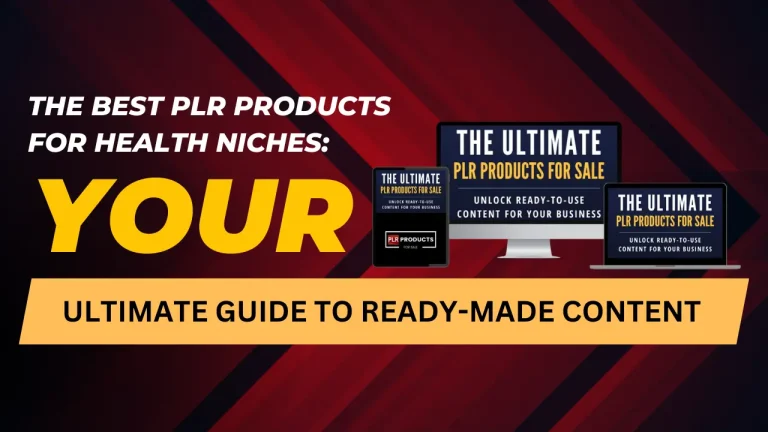 Guide to top PLR products for the health and wellness niche