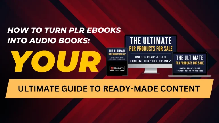Step-by-step guide on turning PLR eBooks into audio books with customization tips