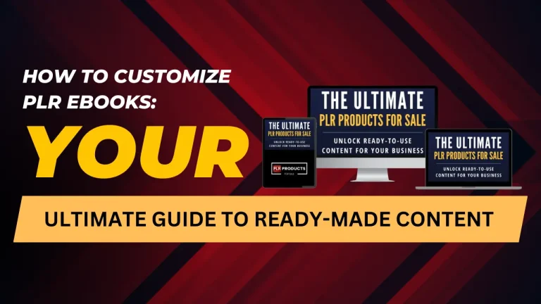 how to customize plr ebooks