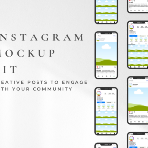 Editable Instagram Mockup Kit Canva Templates – Plan and Showcase with PLR