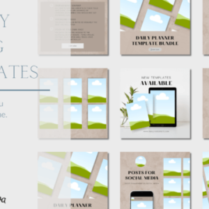 Dusty Rose Etsy Listing Templates Canva Editable – PLR Designs for Professional Listing Photos