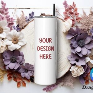 20oz Tumbler Canva Editable Mockup Template with PLR – Stunning Designs for Presentations