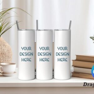 20oz Tumbler Mockup Canva Template with PLR – Editable Designs for Product Branding