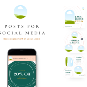 Jewelry Instagram Post Templates – Editable Canva Templates with PLR Rights