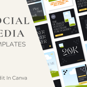 Coaching Instagram Post Templates – Editable Canva Templates with PLR Rights