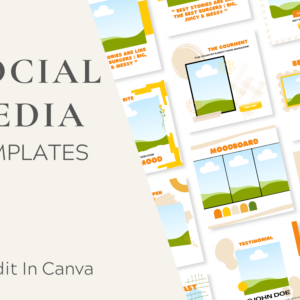 Food Instagram Post Templates – Editable Canva Templates with PLR Rights