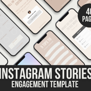 Instagram Stories Engagement Template – Editable Canva Templates with PLR Rights