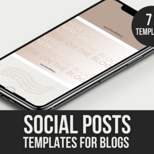 Social Posts Templates for Blogs – Editable Canva Templates with PLR Rights