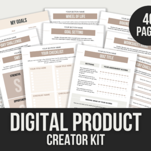 Digital Product Creator Kit – Editable Canva Templates with PLR Rights