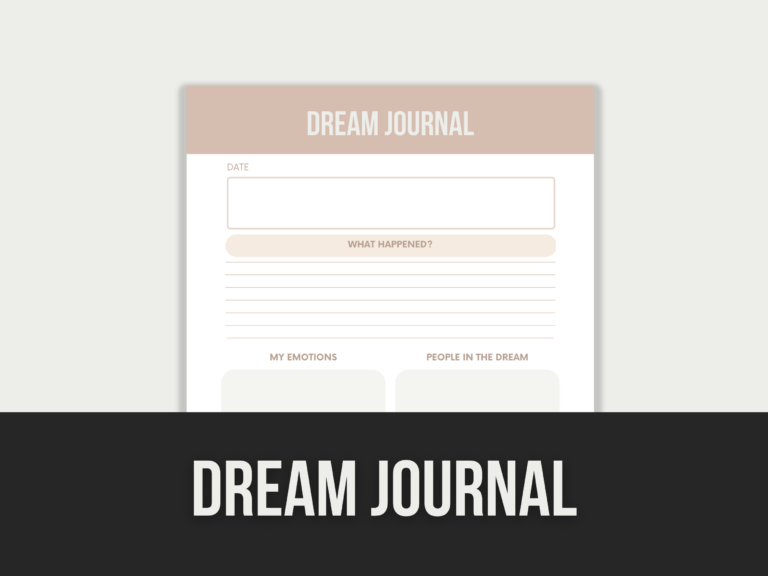 Dream Journal – Editable Canva Template with PLR Rights