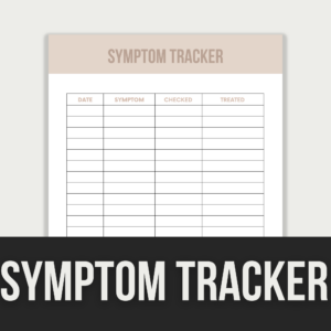 Symptom Tracker – Editable Canva Template with PLR Rights