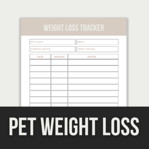 Pet Weight Loss Tracker – Editable Canva Templates with PLR Rights