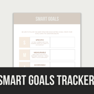 SMART Goals Tracker – Editable Canva Templates with PLR Rights