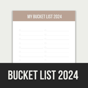 Bucket List 2024 – Editable Canva Templates with PLR Rights