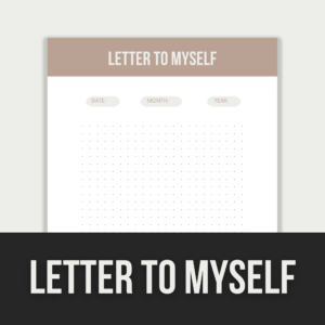 Letter to Myself – Editable Canva Template with PLR Rights