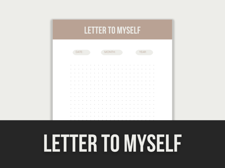 Letter to Myself – Editable Canva Template with PLR Rights