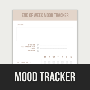 Mood Tracker – Editable Canva Template with PLR Rights