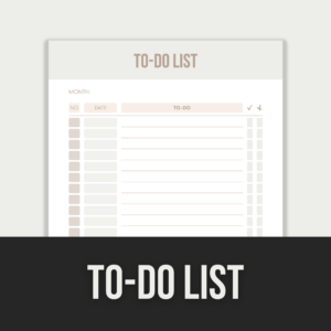 To-Do List – Editable Canva Template with PLR Rights