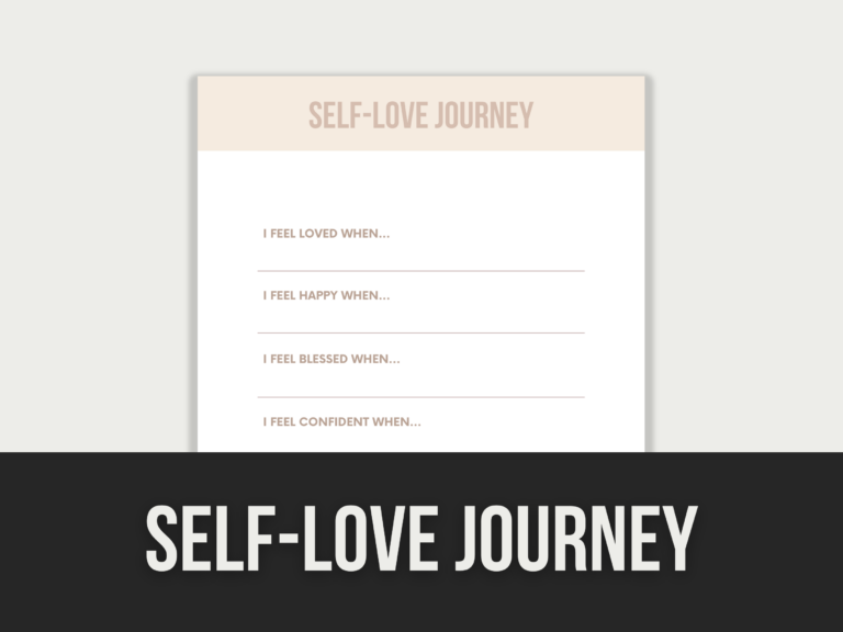 Self-Love Journey – Editable Canva Template with PLR Rights