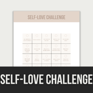 Self-Love Challenge – Editable Canva Template with PLR Rights