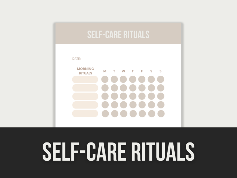 Self-Care Rituals – Editable Canva Template with PLR Rights
