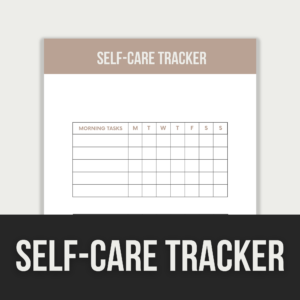 Self-Care Tracker – Editable Canva Template with PLR Rights