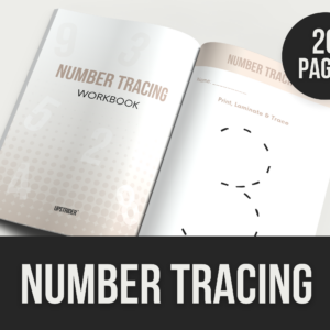 Number Tracing Workbook – 20-Page Editable Canva Template with PLR Rights