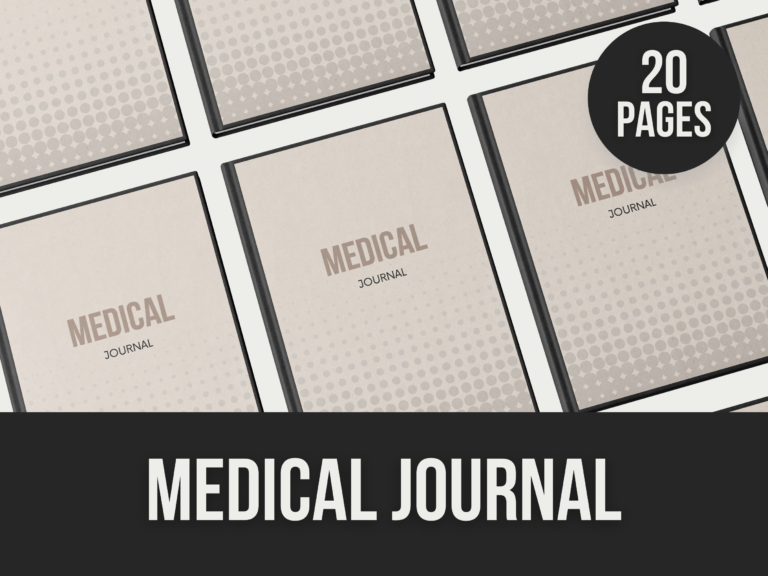 Medical Journal – Editable Canva Templates with PLR Rights