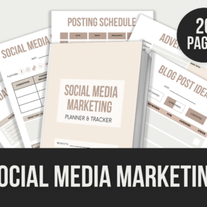 Social Media Marketing Planner – Editable Canva Templates with PLR Rights