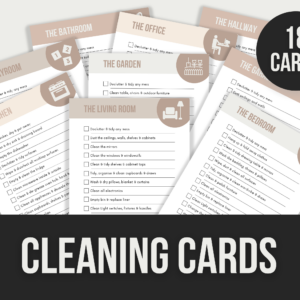 Cleaning Cards – Editable Canva Templates with PLR Rights