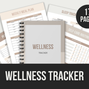Wellness Tracker – Editable Canva Templates with PLR Rights