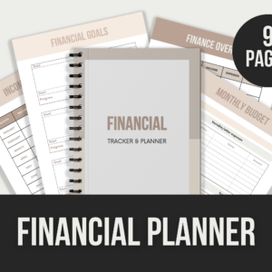 Financial Planner – 9-Page Editable Canva Template with PLR Rights