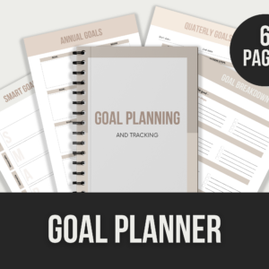 Goal Planner – Editable Canva Templates with PLR Rights