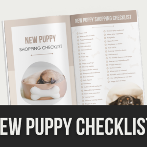 New Puppy Checklist – Editable Canva Template with PLR Rights