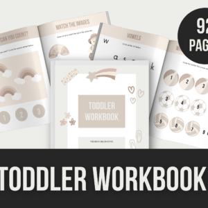 Toddler Workbook – 92-Page Editable Canva Template with PLR Rights