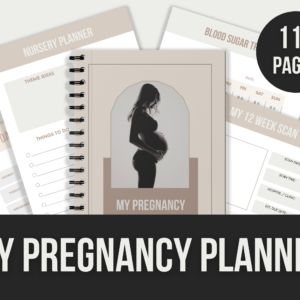 My Pregnancy Planner – 111-Page Editable Canva Template with PLR Rights
